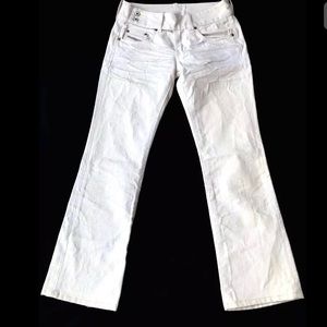 DIESEL Off White Dust Yellow Wash Wrinkled Jeans